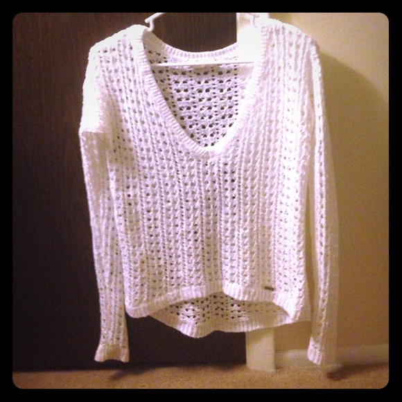 Hollister White Sweater
