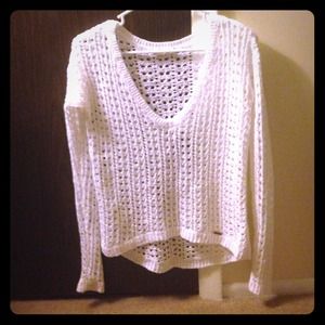 Hollister White Sweater