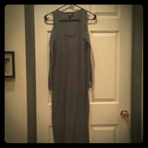 Asos size 6 ash Grey dress with shoulder cut off