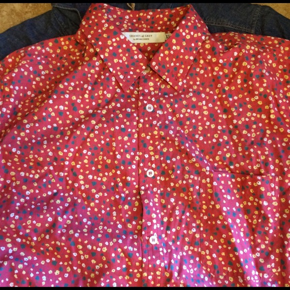 Shades of Grey Men's XL short sleeve Button down
