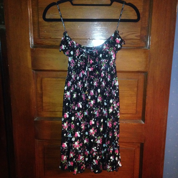 Strapless floral sundress