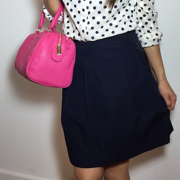 🚫SOLD🚫 J. Crew Navy A-Line Skirt - Picture 4 of 4