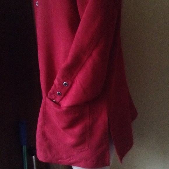 ⬇️Chico's Red Jacket - Picture 2 of 3