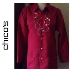 ⬇️Chico's Red Jacket