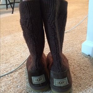 UGG knit KIDS boots. Used