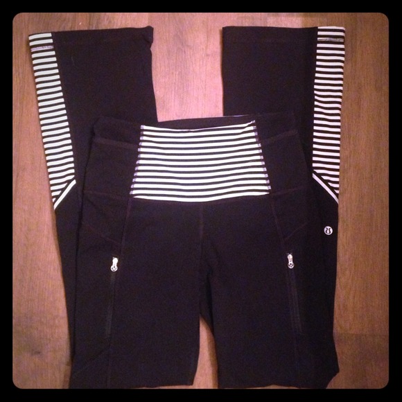 Lululemon Size 6 Black/White Pants