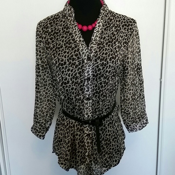 Leopard print blouse