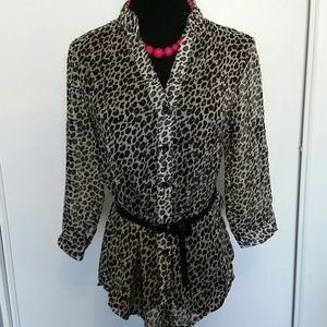 Leopard print blouse