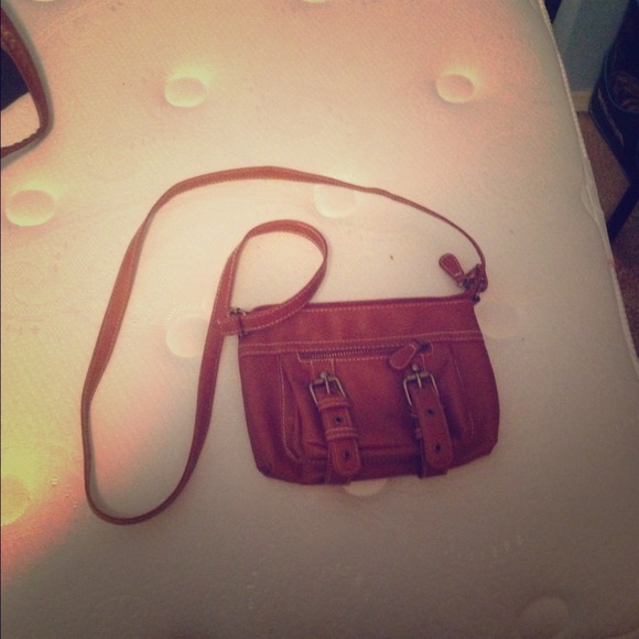 NWOT. Cross body brown bag