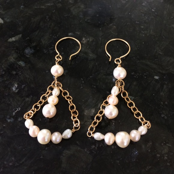 Chandelier Pearl Earrings