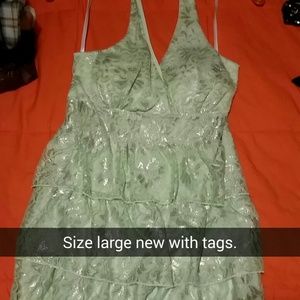 Foam green halter top.