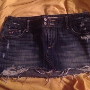TWO Jean skirts for $25.00 white and blue jean!