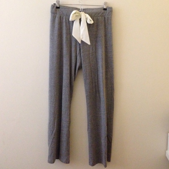 Grey Anthropologie cotton pants