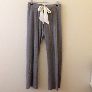 Grey Anthropologie cotton pants