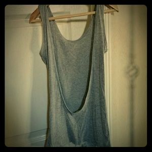 Grey backless tank