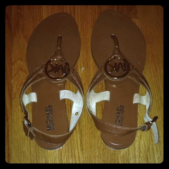Michael Kors Shoes - Aubrey charm Michael Kors flat sandals