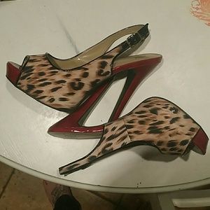 Cheetah Print Red Heels