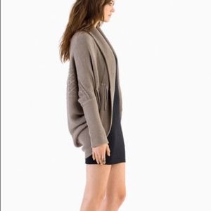 Tobi Taupe Hayley Cocoon Cardigan
