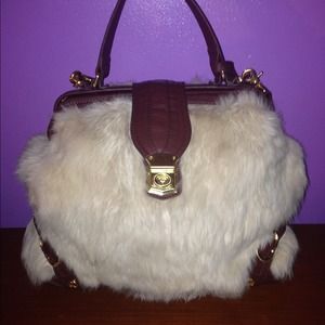 Faux fur bag