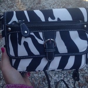 zebra print purse