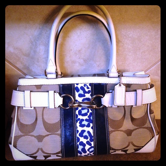 Canvas & Leather Coach Purse