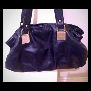 Navy leather Michael Kors Handbag