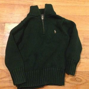 Hunter green boys toddler sweater