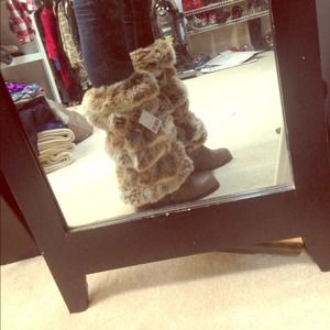 Fur Boot Covers and matching hat!