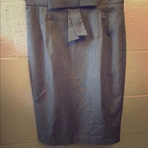 Bow front pencil skirt
