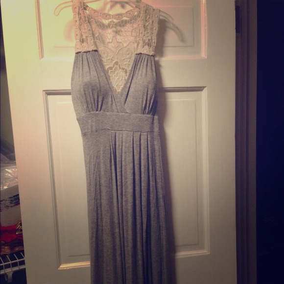 Heather Gray Maxi Dress