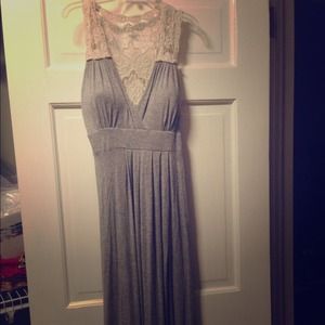 Heather Gray Maxi Dress