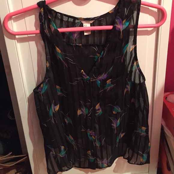 Feather sheer tank