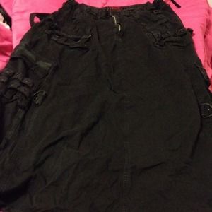 Long Tripp zip skirt