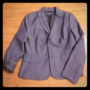 Ann Taylor Loft gray blazer