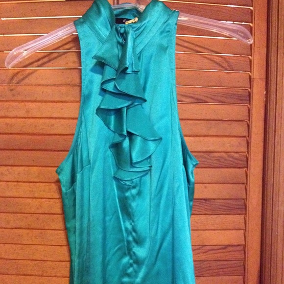 EXPRESS Silk teal top