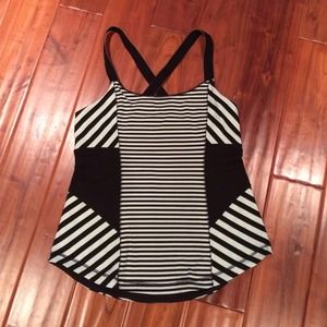 Lululemon striped gym top