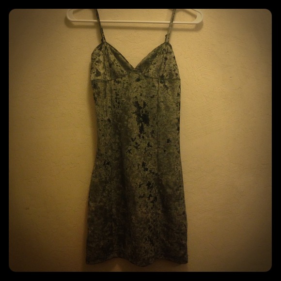 Crushed Velvet Mini Dress