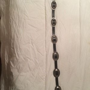 Black and silver concho belt