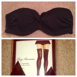Bundle-VS bikini top/opaque tights ON HOLD