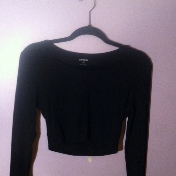 Long sleeve express crop top