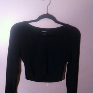 Long sleeve express crop top