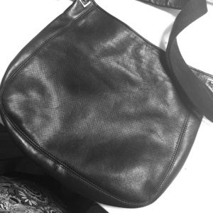 Bottega Veneta black leather handbag