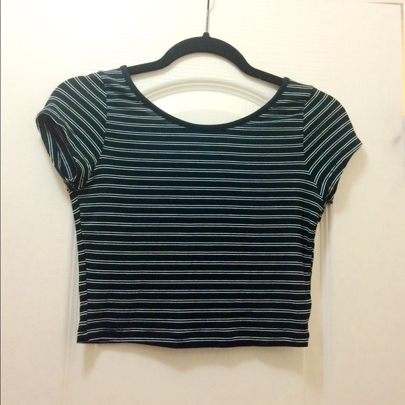 Striped crop top