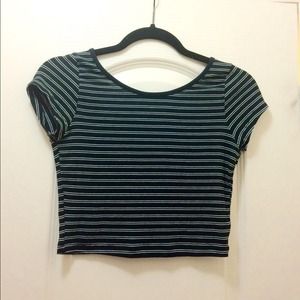 Striped crop top