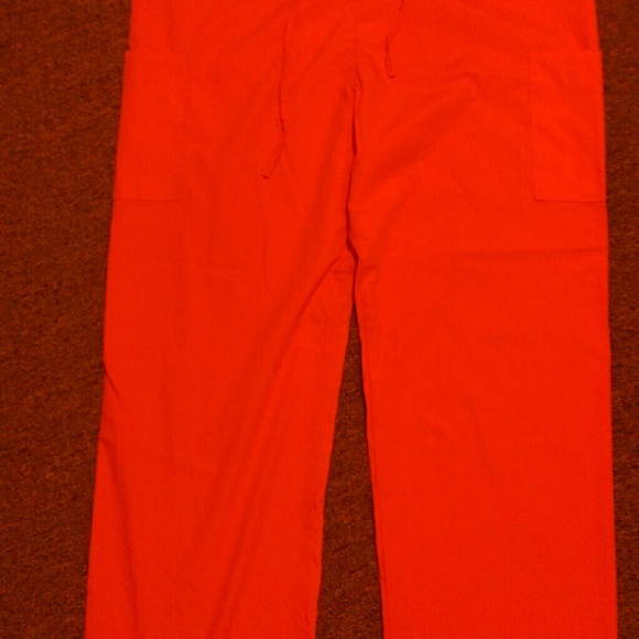 Great for Halloween... Orange scrub pants