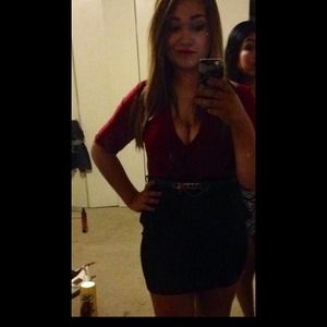 Low cut peplum dress