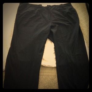 Talbots Petites Black Slacks Pant size 18W Stretch