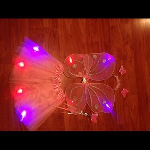 Tutu butterfly wings with lights