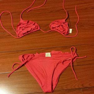 Pink hollister bikini