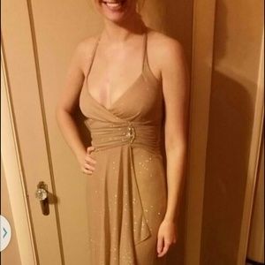 Gold evening/prom dress